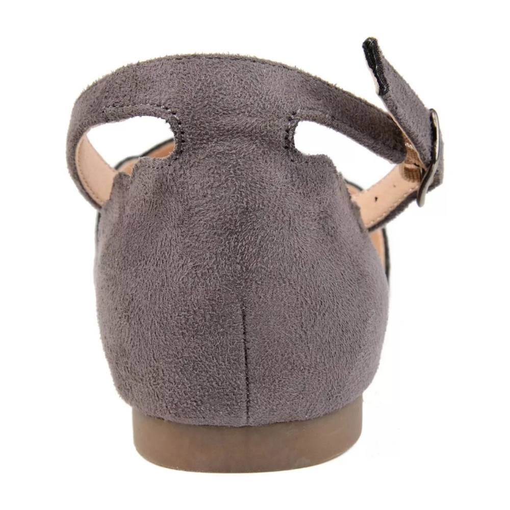 Journee Collection Lana Flat Grey 10 - Picture 3 of 8